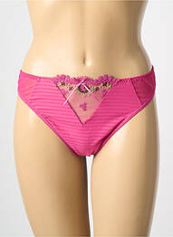 Tanga broderie roz EMPREINTE femme