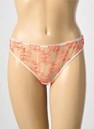 Tanga broderie roz SIMONE PERELE femme