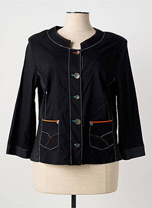 Jachete casual guler rotund negru CHRISTINE LAURE femeie