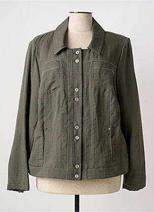Jachete casual croială dreaptă verde CHRISTINE LAURE femeie