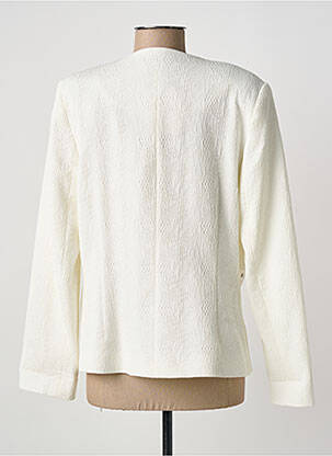 Jachete casual guler rotund alb CHRISTINE LAURE femeie