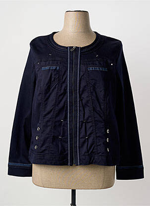 Jachete casual guler rotund albastru CHRISTINE LAURE femme