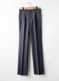 Pantalon drept închidere cu fermoar sub clapetă cu cârlig gri SANS MARQUE homme