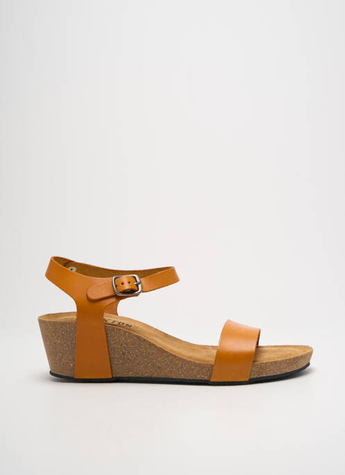 Sandale/Pantofi decupați galben PLAKTON femeie