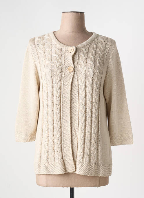 Vestă cu mâneci lungi bej I.ODENA femeie