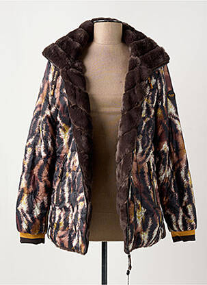 Geacă matlasată maro REVER MILE femeie