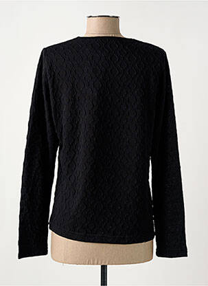 Top elasticitate mâneci lungi negru GRIFFON femeie