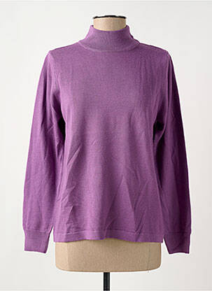 Pulover elasticitate mâneci lungi violet QUATRE VINGT JOURS femeie
