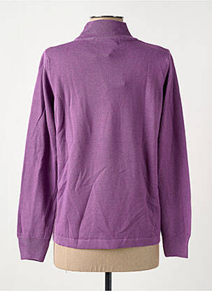 Pulover elasticitate mâneci lungi violet QUATRE VINGT JOURS femeie