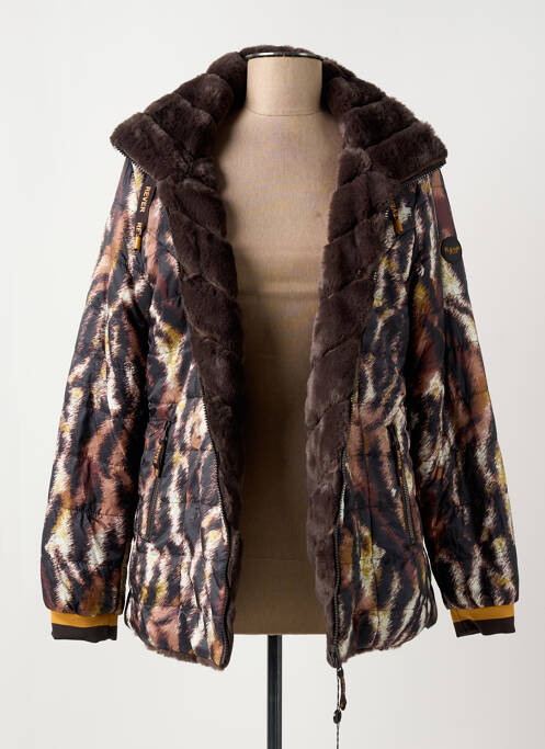 Geacă matlasată maro REVER MILE femeie