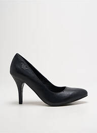 Pantofi cu toc țesătură satinată toc de 7 la 9 cm negru LPB femme
