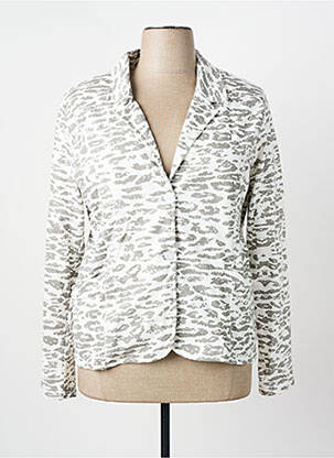 Jachete casual guler tip costum alb ZIA BRAND femeie