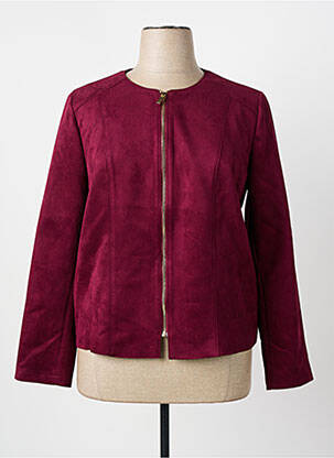Jachete casual guler rotund violet QUATRE VINGT JOURS femeie