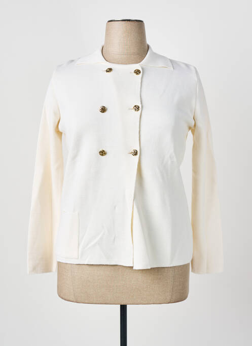 Vestă cu mâneci lungi alb I.ODENA femeie