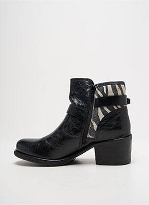 Botine/ghete toc pătrat toc de 4 la 6 cm negru FELMINI femeie