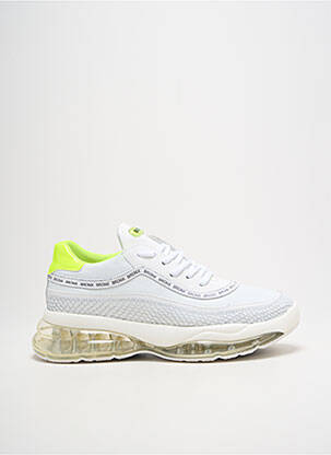Adidași vârf rotund toc de 4 la 6 cm alb BRONX femeie