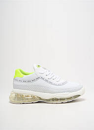 Adidași vârf rotund toc de 4 la 6 cm alb BRONX femme