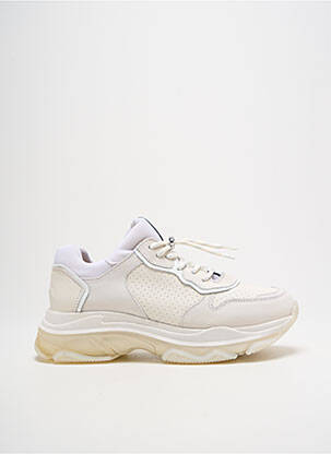 Adidași vârf rotund toc de 4 la 6 cm bej BRONX femeie