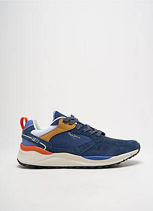 Adidași nubuc vârf rotund albastru PEPE JEANS bărbat