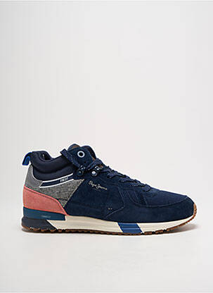 Adidași nubuc vârf rotund albastru PEPE JEANS bărbat