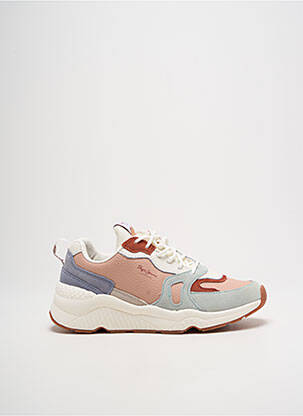 Adidași vârf rotund toc de 4 la 6 cm roz PEPE JEANS femeie