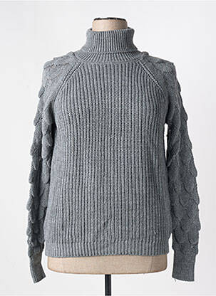 Pulover cu guler înalt gri MERI & ESCA femeie