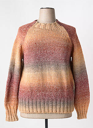 Pulover croială cambrată mâneci lungi bej MISS & MISS femme