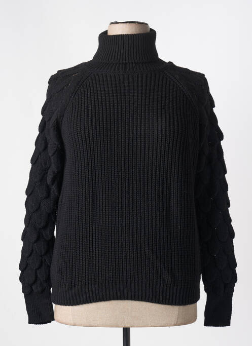 Pulover cu guler înalt negru MERI & ESCA femeie