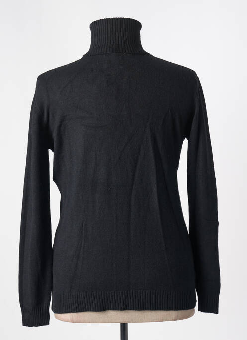 Pulover cu guler înalt negru QUATRE VINGT JOURS femeie