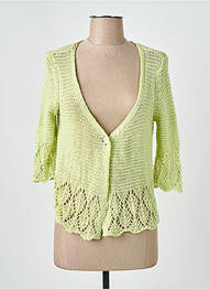 Vestă cu mâneci lungi mâneci 3/4 verde I.ODENA femme