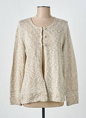 Vestă cu mâneci lungi bej GRIFFON femeie