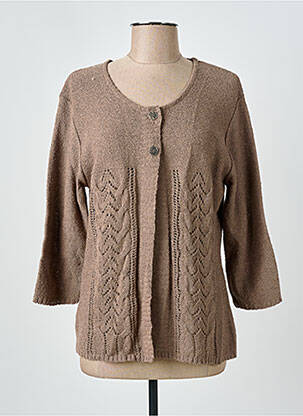 Vestă cu mâneci lungi maro GRIFFON femeie