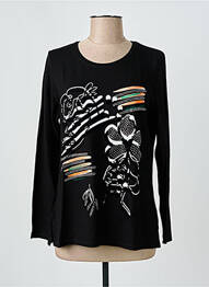 Tricou mâneci lungi mâneci lungi negru GREGORY PAT femme
