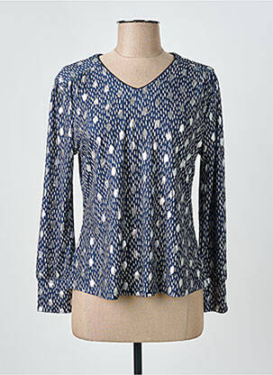 Tricou mâneci lungi mâneci lungi albastru MERI & ESCA femeie