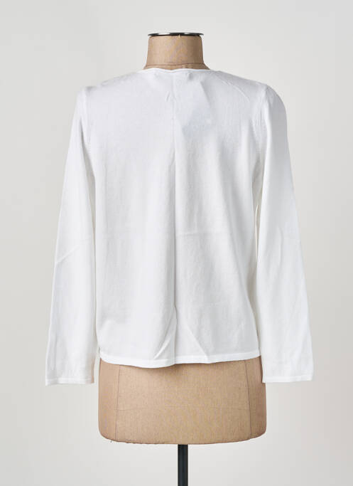 Vestă cu mâneci lungi alb I.ODENA femeie