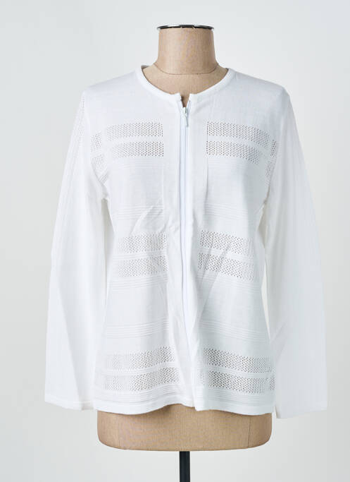 Vestă cu mâneci lungi alb I.ODENA femeie