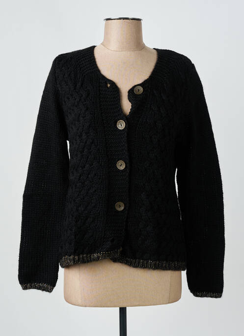 Vestă cu mâneci lungi croială cambrată negru GRIFFON femme