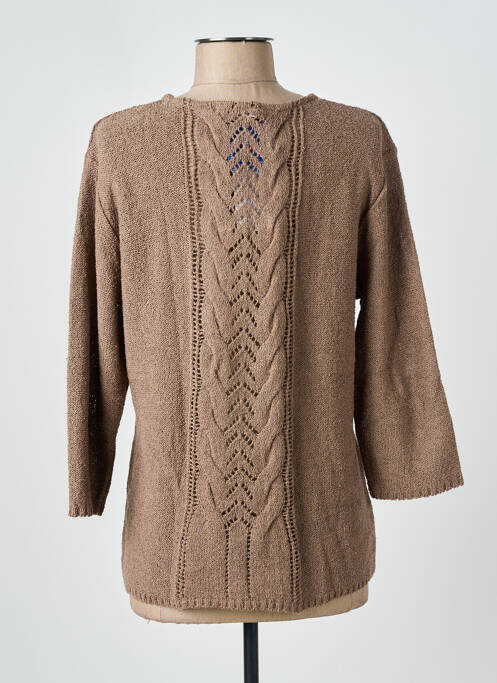 Vestă cu mâneci lungi maro GRIFFON femeie