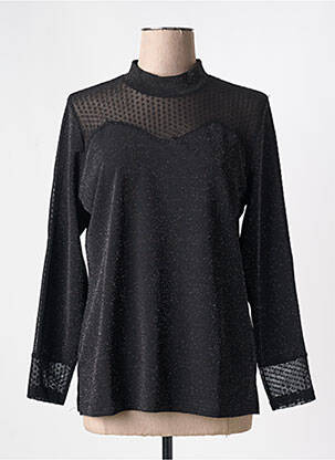 Top croială fluidă mâneci lungi negru MERI & ESCA femeie
