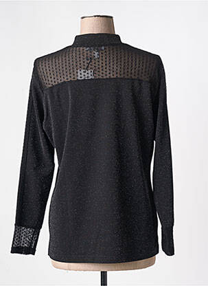 Top croială fluidă mâneci lungi negru MERI & ESCA femeie