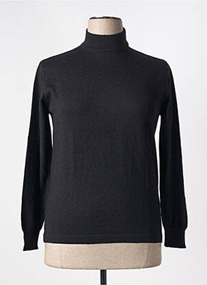 Pulover cu guler înalt negru GRIFFON femeie