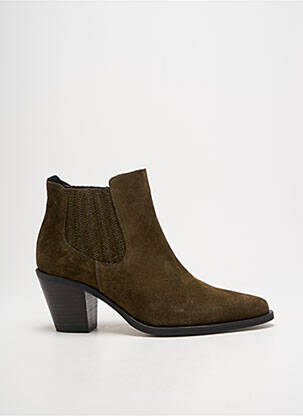 Botine/ghete nubuc toc de 4 la 6 cm verde MURATTI femeie