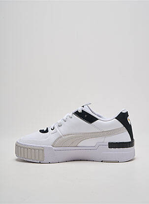 Adidași vârf rotund toc plat până la 3 cm alb PUMA femeie