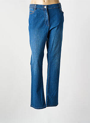 Blugi cu croială dreaptă albastru JULIE GUERLANDE femeie