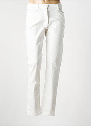 Blugi cu croială slim alb CHRISTINE LAURE femeie