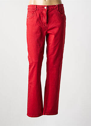Blugi cu croială dreaptă roșu C'EST BEAU LA VIE femeie