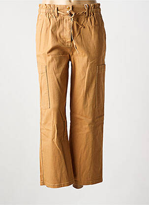 Blugi cu croială largă maro C'EST BEAU LA VIE femeie