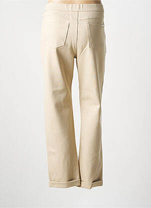 Pantalon slim talie elastică mărime normală bej WALTRON femeie