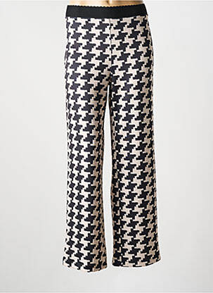 Pantalon drept elasticitate negru WALTRON femeie