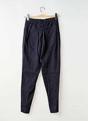 Pantalon chino țesătură poplin talie înaltă albastru C'EST BEAU LA VIE femeie